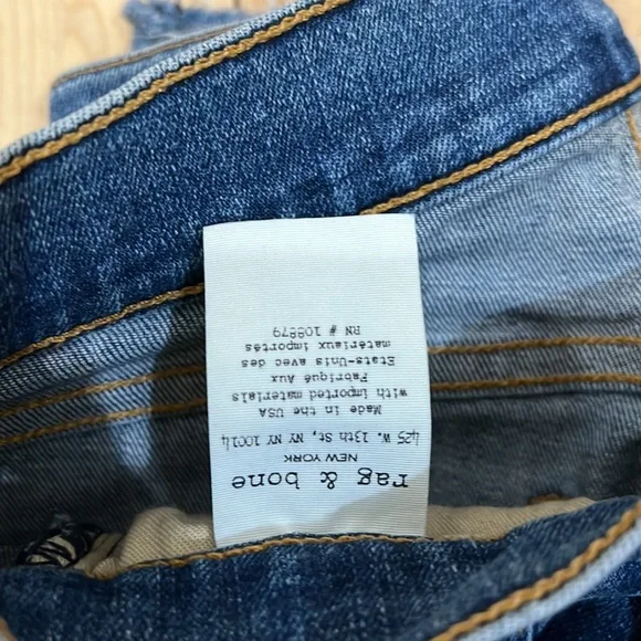 Rag and Bone Step Hem Jeans Sz 24 - Picture 10 of 16